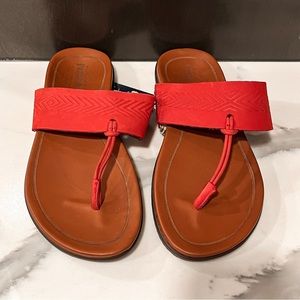 NWT Pendleton Madeira Beach Sandals - Orange/Red